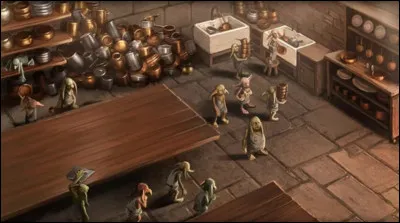 Que faut-il faire pour accéder aux cuisines du château ?