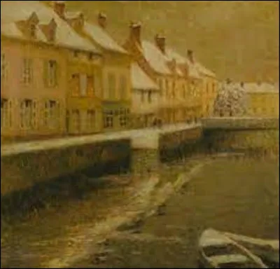 Durant l'hiver 1899, quel postimpressionniste a exécuté cette toile intitulée ''Canal à Bruges'' ?