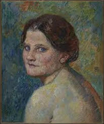 ''Visage de femme en plein air'', appelée également ''Buste de femme nue en plein air'', est une huile sur toile réalisée en 1910. Quel pointilliste a immortalisé cette dame dans cette peinture ?
