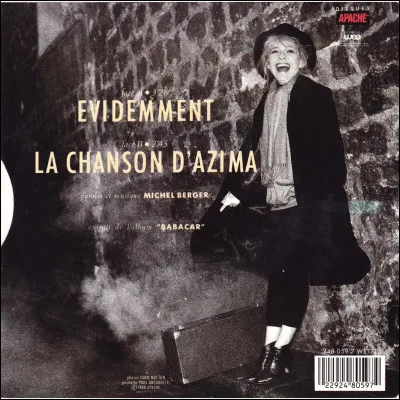 "Évidemment" est une chanson de ...