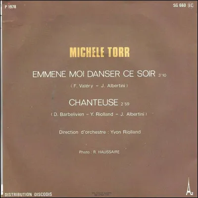 À quel chanteur doit-on le titre "Emmenez-moi" ?