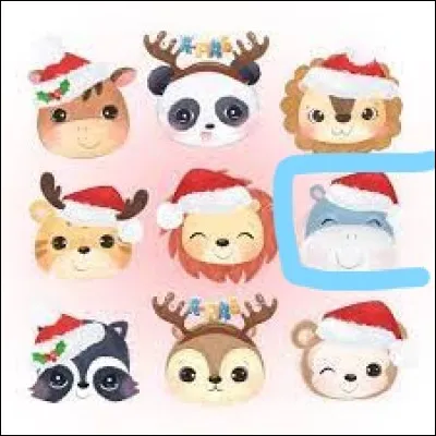 Et là, quel est l'animal entouré en bleu ?