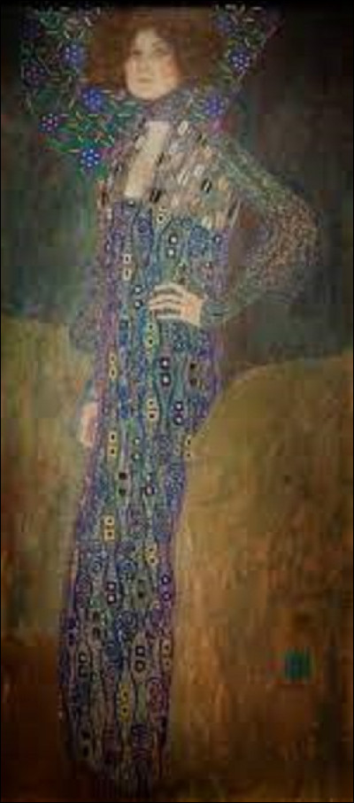 On débute notre balade picturale en cherchant un symboliste. Quel artiste a, en 1902, réalisé ce tableau intitulé ''Portrait d'Émilie Flöge'' ?