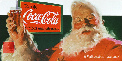 En quelle année apparait pour la première fois le célèbre père Noël Coca-Cola lors d'une publicité ?