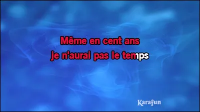 Qui interprète le titre "Je n'aurai pas le temps" ?