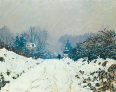 Qui a peint "Paysage d'hiver à Louveciennes" ?
