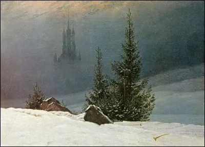 Qui a peint "Paysage d'hiver avec une église" ?