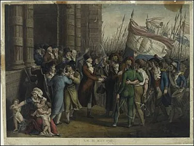 Ce 31 mai, a lieu une insurrection des sans-culottes parisiens contre les députés girondins qui dominaient jusque là la Convention ; deux jours plus tard, une seconde insurrection entrainera l'arrestation des chefs girondins : c'était en ...
