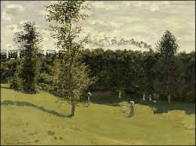 On débute notre voyage pictural en cherchant un impressionniste. Quel artiste a réalisé, en 1870, ce tableau intitulé ''Train dans la campagne'' ?