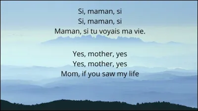 Qui chantait "Si maman si" ?