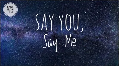 À quel chanteur doit-on la chanson "Say you, Say me" ?