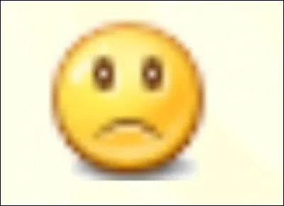 Et comment fait-on son contraire, le smiley qui n'est pas très content ?