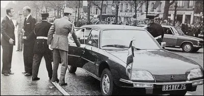 Quelle est la voiture du président de la République Giscard d'Estaing en 1978 ?