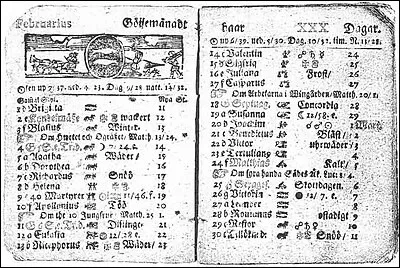 En 1712, quel pays décida que le mois de février aurait une durée de 30 jours ?