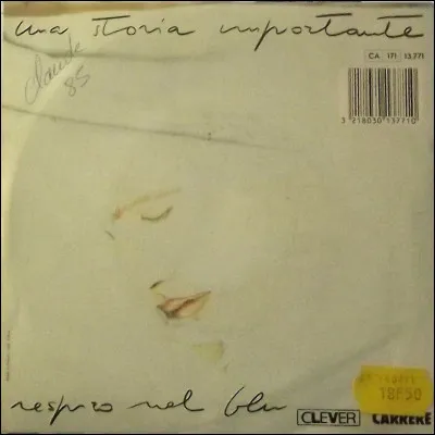 Quel chanteur italien avait la chanson "Una storia importante" à son répertoire ?