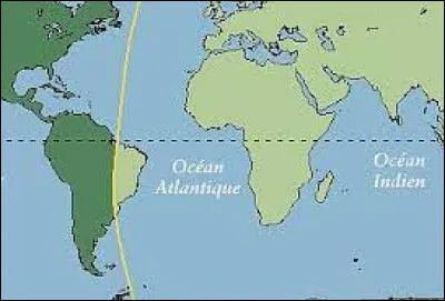 Quel traité avait pour objectif de définir une ligne de démarcation entre les zones d'influence espagnole et portugaise dans le Nouveau Monde, principalement en Amérique du Sud ?
