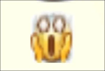 Et il est effrayé maintenant ! Comment fait-on ce smiley ?