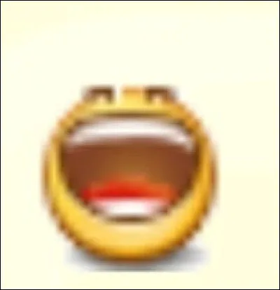 Et il explose carrément de rire ! Savez-vous comment on fait ce smiley ?