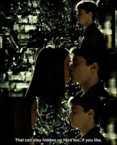 Où Harry et Ginny s'embrassent-ils pour la première fois ?