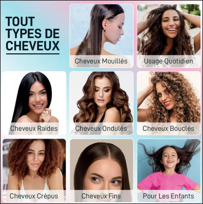 Tes cheveux sont :