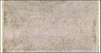 Quel roi d'Angleterre a signé la Magna Carta en 1215 ?