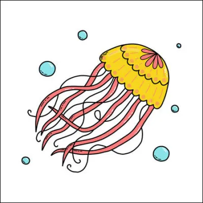 La méduse saisit ses proies grâce à ses tentacules.