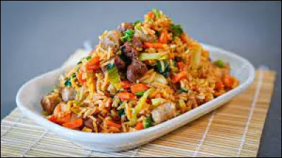 Quel est le plat national de l'Indonésie à base de riz et de légumes ?