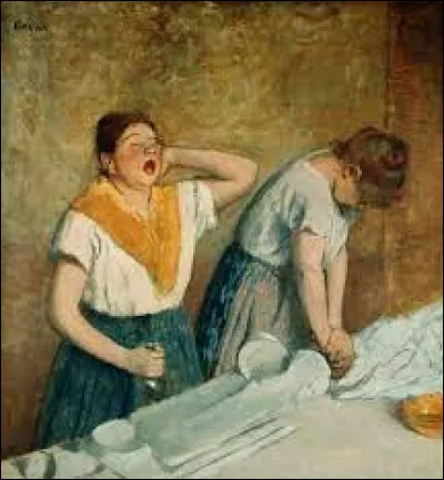 Qui a peint ce tableau intitulé "Les repasseuses" ?