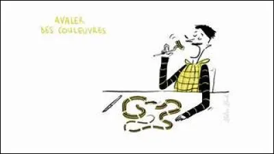 "Avaler des couleuvres" veut dire...