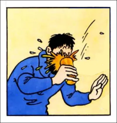 C'est encore le pauvre Capitaine qui se voit tout émotionné... et humide ! À quelle occasion ?