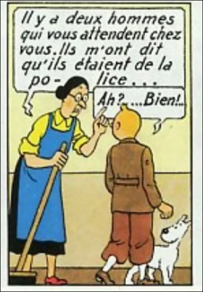 Quel est ce personnage dans Tintin ?