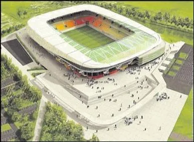 Prs de quelle ville est ce stade ?