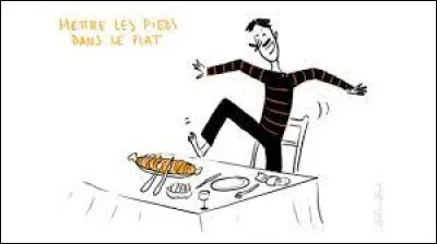 Que veut dire "mettre les pieds dans le plat" ?