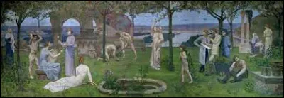 Quel peintre français, précurseur du symbolisme, auteur de ce tableau "entre art et nature" pourrait être célébré pour le bicentenaire de sa naissance ?