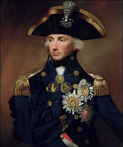 Qui est ce vicomte en N, Vice-amiral britannique, vainqueur de la bataille navale de Trafalgar aux dépens de Napoléon, mais en y perdant la vie ?