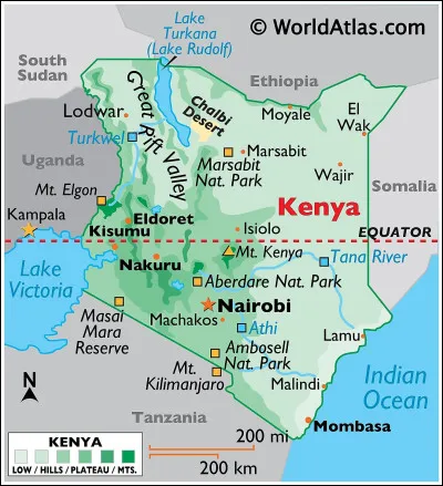 Quelle est la ville en N, capitale du Kenya ?