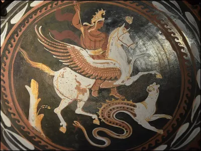 Nous continuons notre marche et nous voyons un cheval ailé. De qui s'agit-il ?