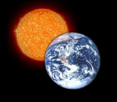 Combien de fois le Soleil est-il plus gros que la Terre (en terme de volume) ?