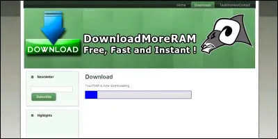 Peut-on télécharger de la RAM ?