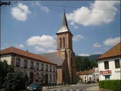 Voici une vue de l'&eacute;glise Saint-S&eacute;bastien et Saint-Quirin, &agrave; La Petite-Raon. Autre village de Lorraine, celui-ci dans l'aire d'attraction D&eacute;odatienne, dans la vall&eacute;e du Rabodeau, il se situe dans le d&eacute;partement ...
