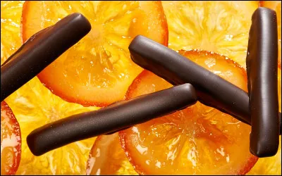 Quelle est cette friandise, une confiserie à base d'écorce d'orange confite et enrobée de chocolat ?