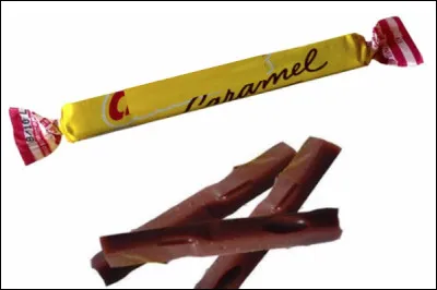 Quelle est cette friandise,un célèbre caramel mou au cacao, d'une longueur de 8 cm ?