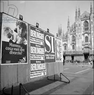 Le 12 mai 1974, les Italiens se prononcent par référendum sur ...