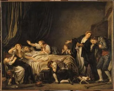 Quel peintre n en 1725 a ralis 'Le fils puni' ?