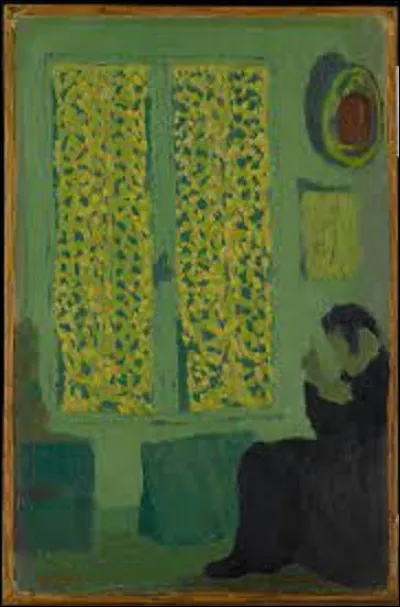 Lequel de ces trois pointillistes a exécuté, en 1891, cette toile nommée ''Intérieur vert'' ?