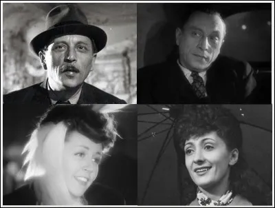 Quels sont les noms des deux personnages joués par Louis Jouvet ?