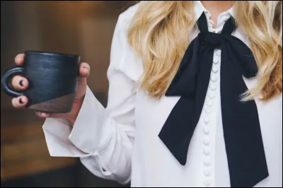 Quelle est cette cravate souple, nouée en deux larges boucles  ?