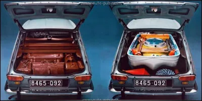 Quelle est cette auto sortie en 1965 qui dispose d'un coffre très pratique ?