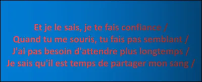 Ces paroles proviennent-elles d'une véritable chanson ?