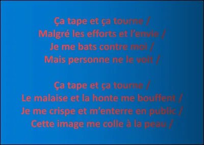 La chanson dont provient ce texte existe-t-elle ?